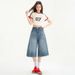 New Seven Inch Wide Leg Jeans For Women In Spring 2025, American Style High Waist Slimming And Loose Pleated Pants_ecoleips.com