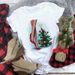Merry Christmas Tree Santa Claus White Round Neck Plus Size Women's Fashion Short Sleeve T-Shirt_ecoleips.com