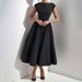 Women's Clothing Elegant Sexy Backless Fashion Slim Round Neck Sleeveless Solid Color Dress_ecoleips.com