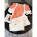 Women's Clothing Sports Casual Suit For Women In Summer Super Hot Design Striped Short Sleeved T Shirt Wide Leg Pants Two Piece Suit_ecoleips.com