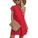 Women's Sexy Faux Two-Piece Off-Shoulder Midi Dress Sleeveless A-Line Skirt For Summer Vacation American Style_ecoleips.com
