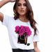 European And American Cross-border Foreign Trade Clothing, Perfume Bottle Pattern, Round Neck Printed Women's_ecoleips.com