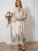 Middle East Cross-Border Muslim Long Robe Leopard Print Beaded Rhinestone Arabic Dress For Women, Stylish And Elegant Clothing_ecoleips.com