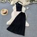 Off Shoulder Midi Skirt Set Women's Relaxed Style Slimming Elegant Fashion Summer High Waisted_ecoleips.com