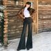 Orange Silk Women's Clothing#American-style Black And Gray Loose-fitting Flared Jeans, New Spring Design With A Trendy_ecoleips.com