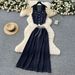 Women's Clothing Summer Outfit For Women Retro Sleeveless V Neck Denim Vest, High Waist Drape Skirt, Two Piece Suit_ecoleips.com