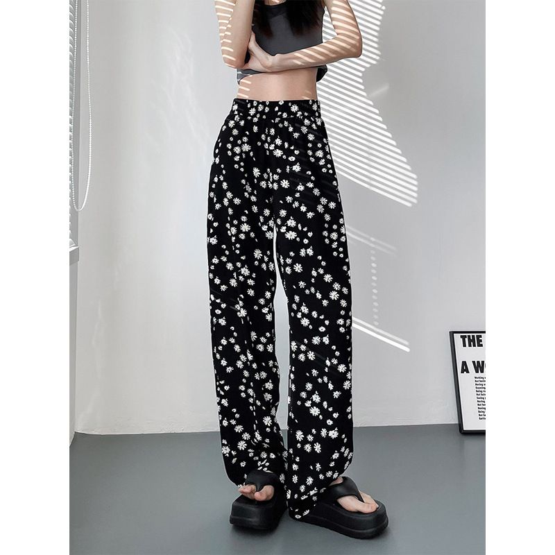 Summer Digitally Printed Straight Leg Pants Japanese Style Loose Comfortable Men's Slimming Casual Fashion Couple Style Women's Sportswear_ecoleips.com