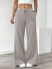 K New Striped Pants Casual Street Fashion Loose Wide Leg Pants_ecoleips.com