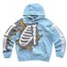 Unisex Y2K Hip Hop Letter Print Hoodie Trendy American Street Style Hot Selling Zipper Detail Loose Fit Sweatshirt for Women_ecoleips.com
