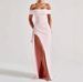 Summer Strapless Long Dress Off-the-Shoulder Backless Slit Design European And American Style Sexy Dress for Women_ecoleips.com