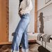 Cross-border 2026 Spring/Summer Wide-Leg Jeans, High-Waisted Slimming Retro Cuffed Straight-Leg Jeans For Women_ecoleips.com
