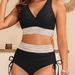 Sexy High-Waist Bikini Set – V-Neck Tie-Front Push-Up Swimsuit For Women (S-2XL) – Trendy Two-Piece Beachwear_ecoleips.com