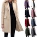 2025 Women's New Winter Mid To Long Breasted Solid Color Small Suit Jacket._ecoleips.com