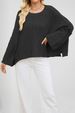 Aria Basics Aria Basics 2025 New Autumn Winter Cross-Border Women's Clothing Europe And America Hot Sale Round Neck Short Twist Loose_ecoleips.com