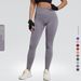 Women's Clothing Seamless Knitted Yoga Trousers Moisture Wicking High Waist Peach Hip Lifting Quick-drying Sports Tights Women's One-piece Delivery_ecoleips.com