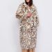 Women’s Leopard Print Faux Fur Coat – Long Winter Jacket With Belt & Suit Collar_ecoleips.com