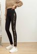Fall New Arrival Gold Rhinestone Leggings For Women - High Waist Slimming Stretchy Pants, Sexy Animal Print & Glamorous Studs, Versatile Casual_ecoleips.com