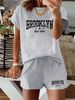 Women’s 2 Piece Outfit Set – Oversized Graphic T-Shirt And Biker Shorts Matching Set, Casual Summer Lounge Tracksuit For Daily Wear-336_ecoleips.com