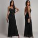 Slim Fit Spaghetti Strap Maxi Dress With All-Over Crystal Rhinestone Embellishment For Evening Gala_ecoleips.com