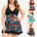 Women's Clothing Large Size Swimsuit Women's Conservative Split Bikini Swimsuit Spot Boxer Shorts_ecoleips.com