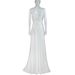 Women's Clothing Color Lace Splicing Suspenders Hollow Backless Dress Toast Wedding Dress Long Skirt_ecoleips.com