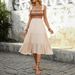 Women's Clothing Skirt Cross Border A Line Splicing Style Dress_ecoleips.com