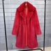 Women’s Faux Fur Coat – Mid-Length Winter Coat With Suit Collar, Plush & Warm (S-XL, White/Black/Red/Royal Blue/Rose Red/Apricot/Khaki)_ecoleips.com