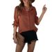 Women's Long Sleeve Lapel Satin Jacquard Leopard Print Blouse – Elegant Casual Button Down Shirt For Spring Fall 2026_ecoleips.com