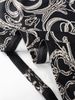 Women Dress High Neck Long Sleeve Baroque Print Ruched Bodycon Mini Gown Glam New Spring Summer Luxe Dress Party Club Flattering_ecoleips.com
