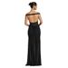 Women's Sexy Strapless Backless Long Mesh Dress European American Style Fashionable Bodycon Clothing Set with Gathered Slit_ecoleips.com