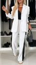 Autumn And Winter Women's Long-sleeved Lapel Casual Suit Suit_ecoleips.com
