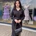 Women's Clothing Slim Fit Patterned Pant Set Fashionable Black Shirt Spring Clothing_ecoleips.com