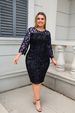 K Fashionable And Personalized Sequin Design Plus-size Women's Dresses. No Necklaces Or Other Accessories_ecoleips.com