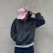 Retro Trend Hip Hop Street Fashion Women's Loose Cardigan Zip Up Hoodie Leopard Print Casual Versatile Style_ecoleips.com
