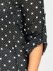 Hot Selling Ruffled V Neck Long Sleeve Polka Dot Plus Size Ruffled Top Shirt Fashionable Women's Clothing_ecoleips.com