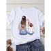 Wholesale Cross-border Women's Clothing New Spring-summer Short-sleeve Mother's Day Tops For Women_ecoleips.com