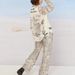Women's Clothing Leisure Vacation Animal Print Long Sleeve Shirt Trousers Two Piece Set_ecoleips.com