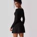 European And American Long-sleeve Dress For Women, Autumn Spicy Girl Square-neck Slim Dress, Women's_ecoleips.com