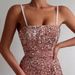 Sexy Suspender Bodycon Short Sequin Dress Party Evening Nightclub Dinner Cocktail Gown Glitter Sequined Formal Dress For Women_ecoleips.com