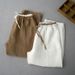 Suitable For All Seasons French Plus Size Mom Casual Linen Women Loose Harem Carrot Versatile Solid Color Nine-point Pants_ecoleips.com