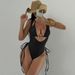 Women's Clothing American 2026 Sexy Hot Girl Two Piece Swimsuit Solid Color Bikini Beach Vacation Swimwear_ecoleips.com