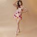 Women's Clothing INS Direct Sales Three-dimensional Flower Mesh Lace Embroidery Bag Hip Slim Sexy Dress_ecoleips.com