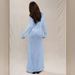 Women's Clothing Temperament Round Neck Off Shoulder Hollow Knitted Long Skirt Hip Dress_ecoleips.com