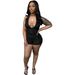 Women's Clothing Women's Fashion Casual Backless Halter Neck Washed And Distressed Jumpsuit_ecoleips.com