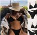 Women's Black Low-Waist Bikini Set Lace-Up European American Style Solid Color Two-Piece Swimsuit_ecoleips.com