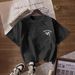 Women's Casual Multi-Color round Neck Short Sleeve Sports Top Simple Fashionable Solid Color Loose Printed T-Shirt_ecoleips.com