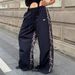 Trendy American Patchwork Leopard Print High-Waisted Wide Leg Casual Pants for Women Jazz Dance Street Style_ecoleips.com