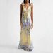 Stylish Ethnic Tribal Pattern Spaghetti Strap Open Back Floral Printed Slim Fit Boho Maxi Dress_ecoleips.com