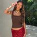 European And American Style Women's Clothing 2026 Spring New Fashion Printed Slim-fit U-neck Cropped Sleeveless Top_ecoleips.com