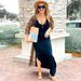 Sexy Leopard Print Chiffon Beach Cover Up - Long Sleeve Sun Protection Kimono Wrap For Women, Bikini Swimwear Outerwear, Lightweight Summer Cardigan_ecoleips.com